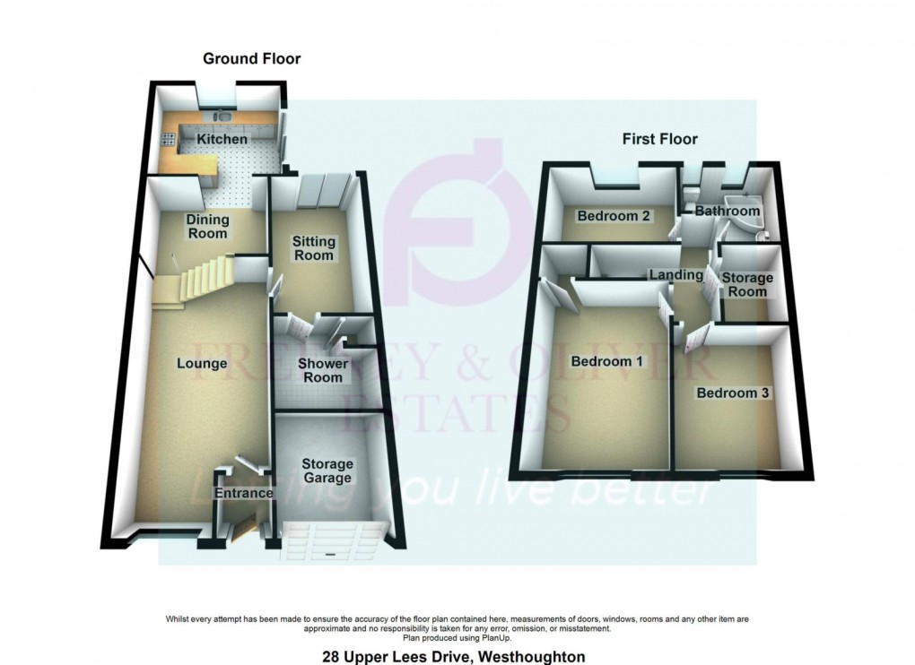 Floorplan for Upper Lees Drive, Westhoughton, BL5 3UE