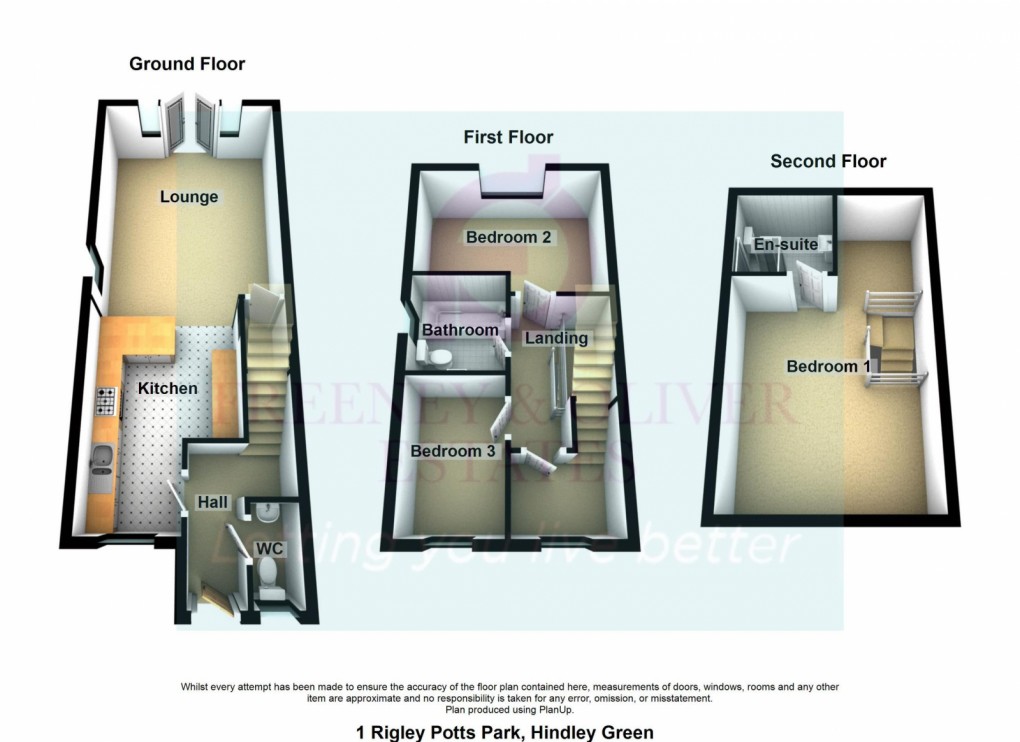 Floorplan for Rigley Potts Park, Hindley Green, WN2