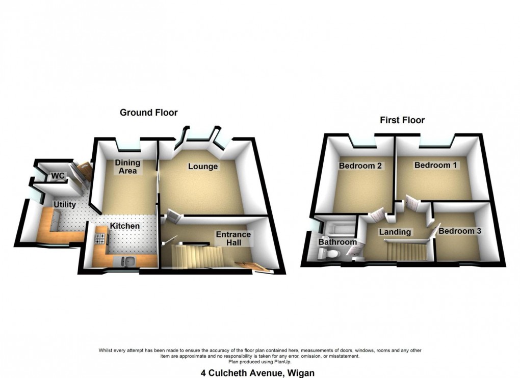 Floorplan for Culcheth Avenue, Abram, WN2 5QW