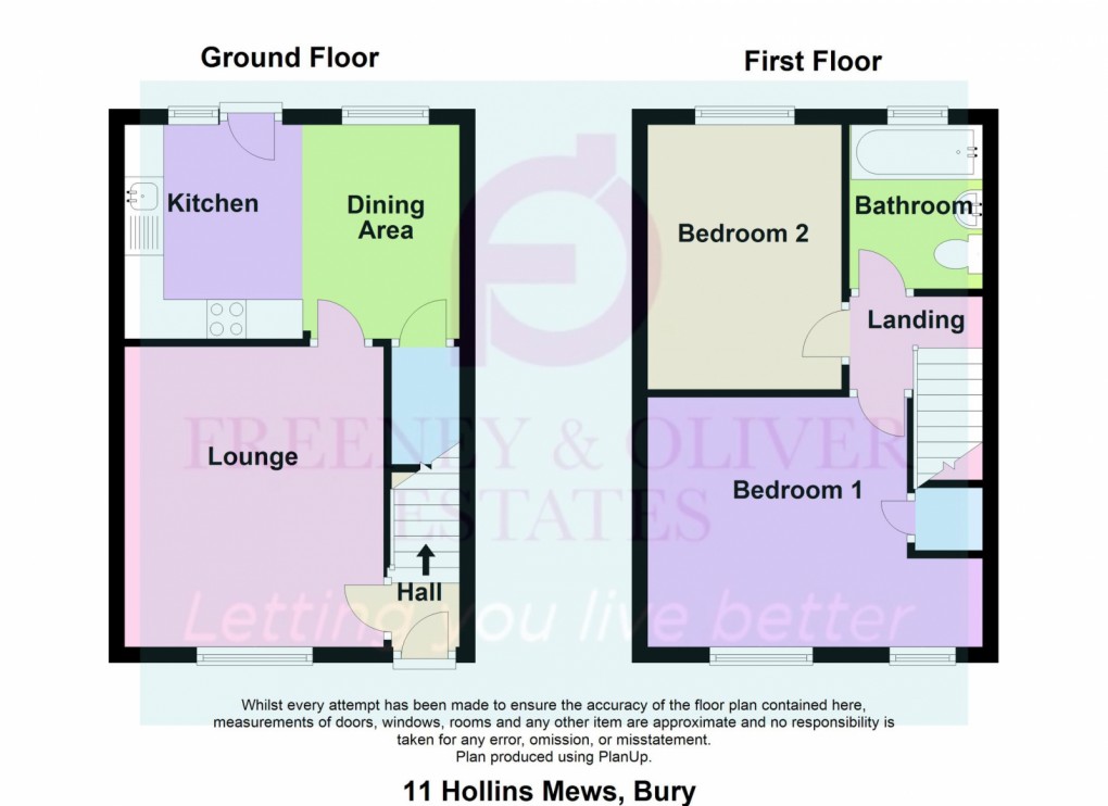 Floorplan for Hollins Mews, BL9 8DE