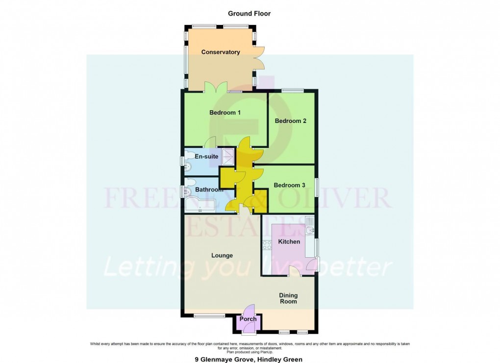 Floorplan for Glenmaye Grove, Hindley, WN2 4RL